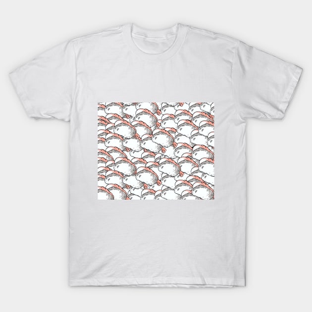 Nigiri ebi - shrimp everywhere T-Shirt by Uwaki